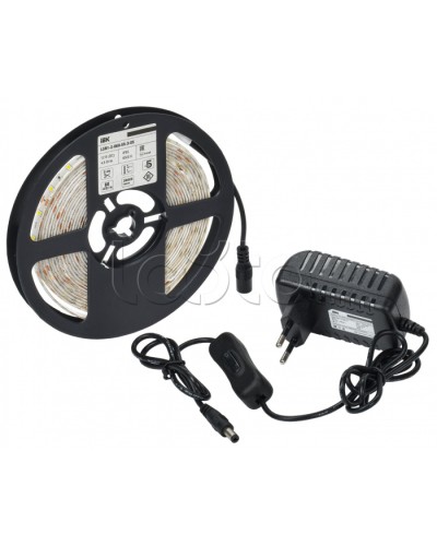 Комплект DIY (2835W60-4,8-IP65-12В 5м + др. + выкл.) IEK (LSR1-2-060-65-1-05-S1) в Стерлитамаке Источники света(Лампы) Pintop.ru