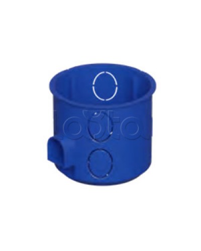 Коробка установочная D68x62мм со стык. ушками, межцентр. 71мм, IP20, цвет синий (1шт) Экопласт (44659-1) в Стерлитамаке Распределительные коробки Pintop.ru