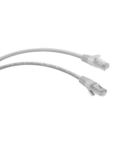 Патч-корд FTP, категория 5e, 0.5 м, LSZH, экранированный, серый Cabeus PC-FTP-RJ45-Cat.5e-0.5m-LSZH в Стерлитамаке Патчкорды (медные) Pintop.ru