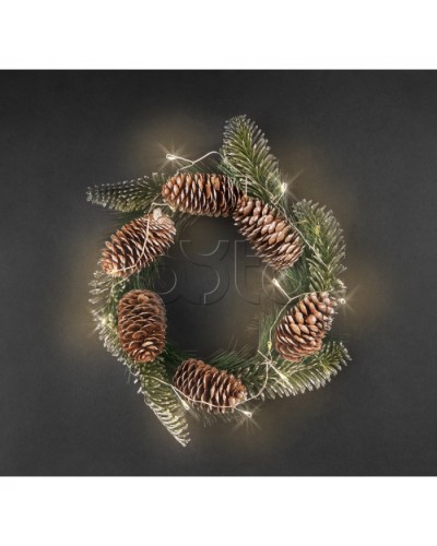 Гирлянда Navigator 95 036 NGF-D041-02(венок шишки WW) в Стерлитамаке Источники света(Лампы) Pintop.ru