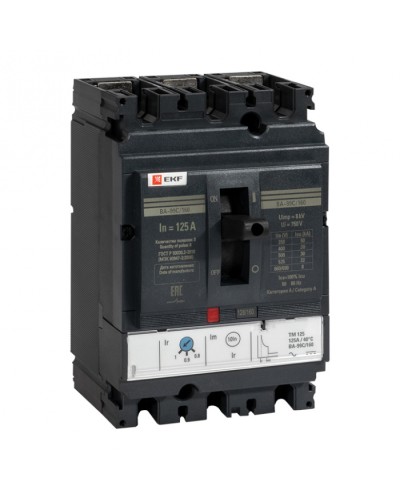 Выключатель автоматический ВА-99C (Compact NS) 160/125А 3P 36кА EKF PROxima (mccb99C-160-125) в Стерлитамаке Электротехническое оборудование Pintop.ru