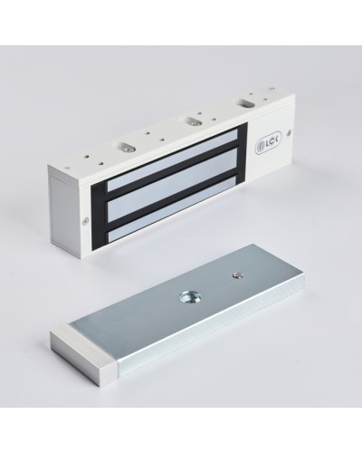 R-Lock RL-EM500-LSW - Электромагнитный замкок, 500кг, DC12/24B, цвет белый, RAL9016(белый), два датчика втроены в корпус замка: датчик Холла и магнито-контактный датчик в Стерлитамаке Электромагнитные замки Pintop.ru