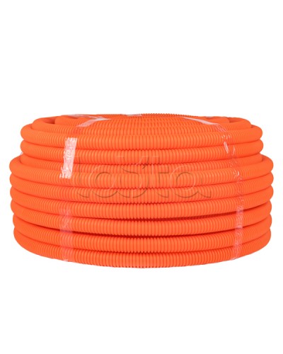 Труба гофр. ПНД с протяжкой d25 мм (75 м) оранжевая EKF-Plast (tpnd-25-o) в Стерлитамаке Труба гофрированная Pintop.ru