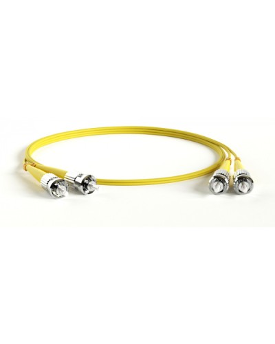 Патч-корд волоконно-оптический Hyperline FC-D2-9-ST/UR-ST/UR-H-20M-LSZH-YL в Стерлитамаке Патч-корды оптические Pintop.ru