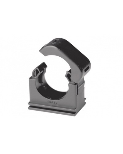 Держатель с крышкой DN 17 мм, полиамид, цвет чёрный (PASW17N) в Стерлитамаке Держатели, клипсы, скобы Pintop.ru