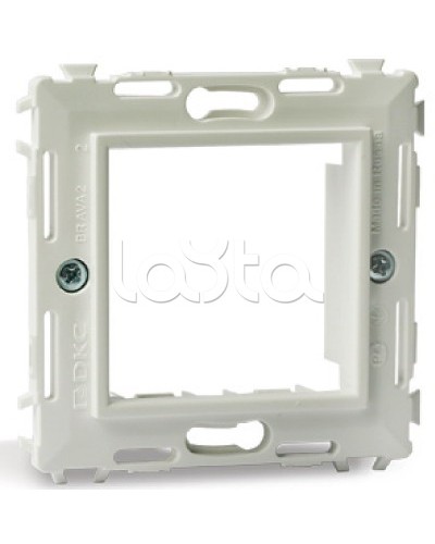 Каркас на 2 модуля (одноместный), белый, RAL 9010 DKC 75020W в Стерлитамаке Аксессуары для кабель-канала Pintop.ru