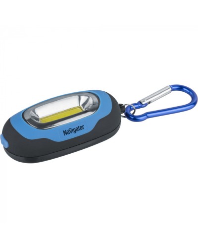Фонарь Navigator 93 659 NPT-KC07-B-2CR2032 брелок пласт.1COB LED(1Вт) 3 реж.син в Стерлитамаке Дополнительное оборудование для СКУД Pintop.ru