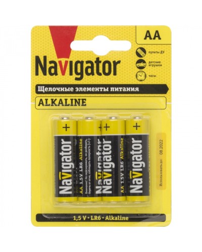 Элемент питания Navigator 61 463 NBT-NPE-LR6-BP4 в Стерлитамаке Электротехническое оборудование Pintop.ru