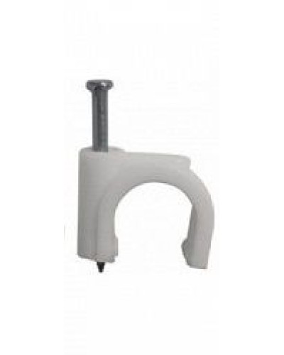 Скоба пластиковая с гвоздем (клипса), макс. Диаметр Hyperline (GC-1C) в Стерлитамаке Держатели, клипсы, скобы Pintop.ru