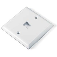 Панель лицевая для 1 вставки Hyperline FP-E-1-WH