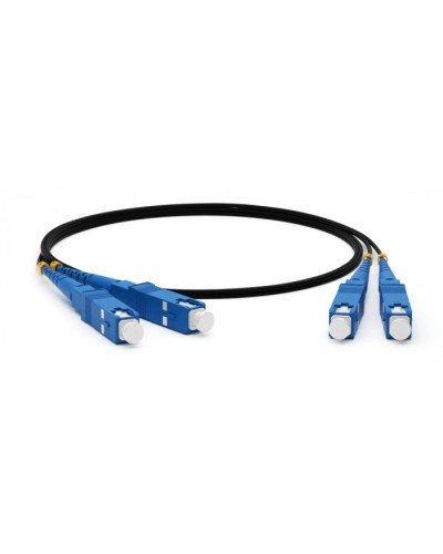 Патч-корд волоконно-оптический Hyperline FC-D3-62-SC/PR-ST/PR-H-10M-LSZH-BK в Стерлитамаке Патч-корды оптические Pintop.ru