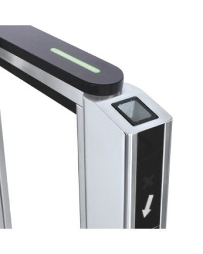 Передняя панель скоростного прохода PERCo-ST-11 со встроенным сканером штрихкода PERCo-FP11Q.1 в Стерлитамаке Ограждения Pintop.ru