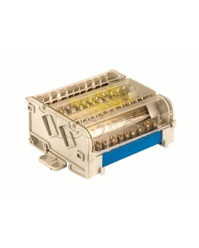 Блок распределительный на DIN рейку 4р 160А, 5х7мм 1х8мм 1х9мм 1х12мм DKC BD16084 в Стерлитамаке Аксессуары для стоек и шкафов Pintop.ru