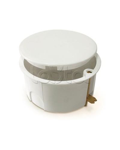 Коробка установочная для полых стен, с крышкой, с саморезами, металлические лапки d80x40 IEK КМ41024 (UKG01-080-040-000-M) в Стерлитамаке Распределительные коробки Pintop.ru