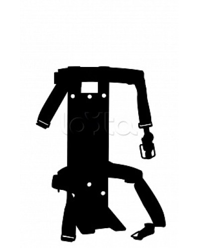 Кронштейн ПОЖТЕХНИКА КТР-4/5 на 2 ремнях(d145-150) для ОП/ОВП-4, ОП-5, ОУ-3 в Стерлитамаке Аксессуары для огнетушителей Pintop.ru