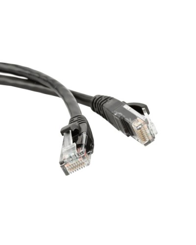 Патч-корд RJ45 - RJ45, 4 пары, UTP, категория 5е, 0.5 м, черный, LSZH LANMASTER LAN-PC45/U5E-0.5-BK в Стерлитамаке Патчкорды (медные) Pintop.ru