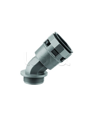 Муфта 45 грд. труба-коробка DN 36 мм, М40х1,5, полиамид, цвет черный DKC PAL36M40N в Стерлитамаке Повороты, муфты, тройники Pintop.ru