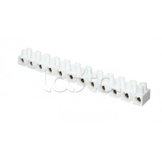 Колодка клеммная (14мм.) 20А полистирол белая (10шт.) EKF PROxima (plc-KK-14-20-ps-w)