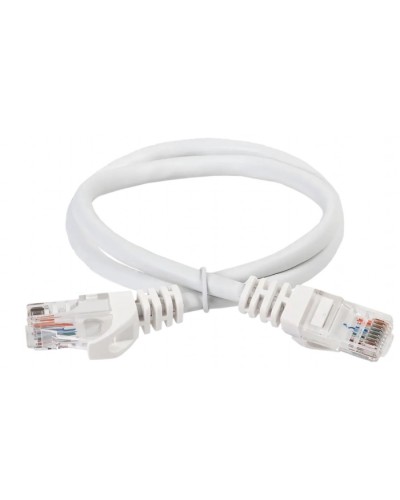 ITK Коммутационный шнур (патч-корд) кат.5Е UTP 5м белый (PC08-C5EU-5M) в Стерлитамаке Патч-корды и пигтейлы Pintop.ru