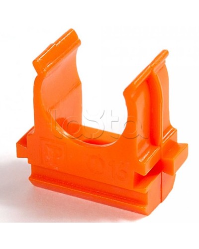 Крепёж-клипса для труб АБС-пластик оранжевая д32 в малой упаковке (10шт/500шт уп/кор) Промрукав (PR13.0115) в Стерлитамаке Держатели, клипсы, скобы Pintop.ru
