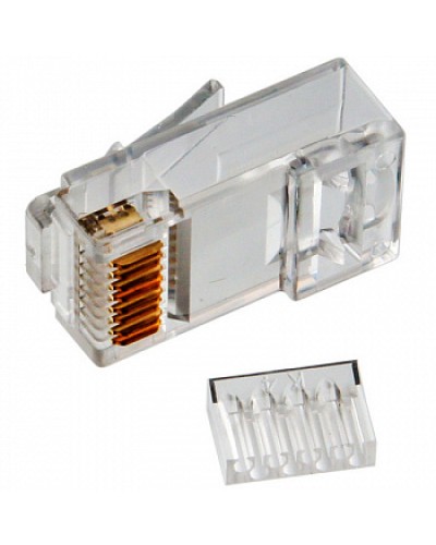 Коннектор RJ45 UTP 8P8C TWT (TWT-PL45-8P8C-V) в Стерлитамаке Коннекторы и разъемы Pintop.ru