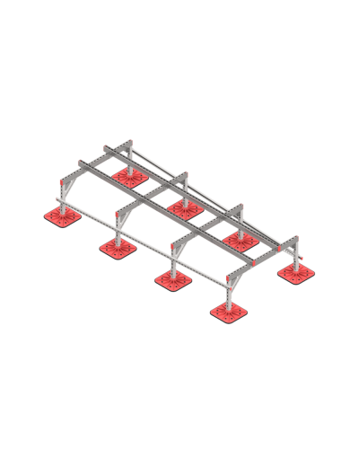 Опорная конструкция для установки оборудования TECHNORAPTOR FOOT 1200х3000 тип 3 HD КМ-профиль (KM-TR-F-SSEI-1200-3000-3 HD) в Стерлитамаке Системы видеонаблюдения Pintop.ru