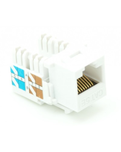 Модуль-вставка типа Keystone, Кат.5e (Класс D), 100МГц, RJ45/8P8C, 110/KRONE, T568A/B, неэкранированный, белый, уп-ка 10шт. NETLAN EC-UKJ-UD2-WT-10 в Стерлитамаке Коннекторы Pintop.ru