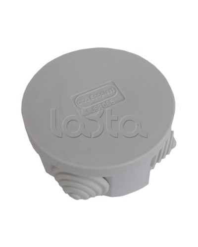 Коробка распределительная о/п с крышкой D65х35 мм, 4 вых. Экопласт 44004-1 в Стерлитамаке Распределительные коробки Pintop.ru