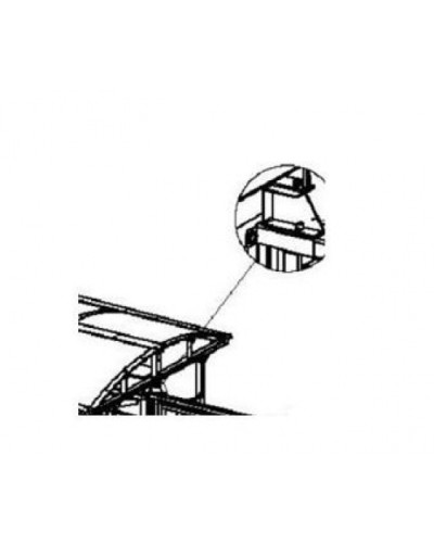 Кронштейн для стыковки турникета PERCo-RF01 0-09 в Стерлитамаке Дополнительное оборудование для СКУД Pintop.ru