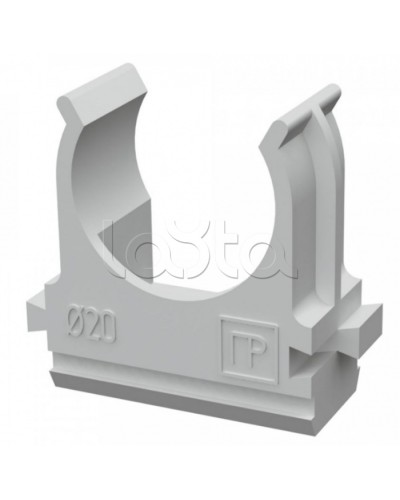 Крепеж-клипса для труб АБС-пластик в карт д20 (150шт/1500шт уп/кор) Промрукав (PR.0620) в Стерлитамаке Держатели, клипсы, скобы Pintop.ru