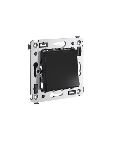 Выключатель одноклавишный в стену, Avanti, Черный квадрат DKC 4402103 в Стерлитамаке Аксессуары для кабель-канала Pintop.ru