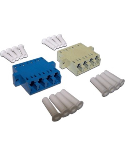 Адаптер оптический LC, OM4 корпус SC дуплекс, квадро LANMASTER LAN-4LC/S-AM-OM4 в Стерлитамаке Коннекторы Pintop.ru