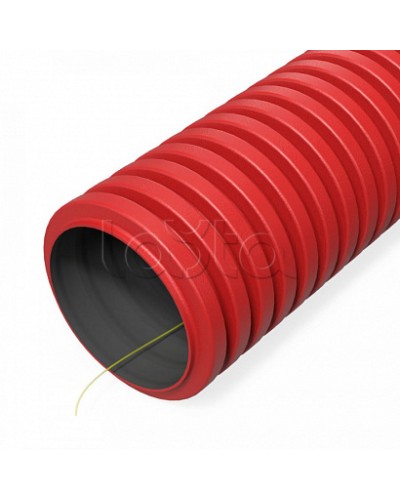 Труба гофрированная двустенная ПНД гибкая тип 750 (SN38) с/з красная d50 мм (150м/уп) Промрукав (PR15.0276) в Стерлитамаке Труба гофрированная Pintop.ru