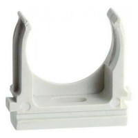 Держатель (клипса) для гофрированной или жесткой гладкой трубы D25 мм (10 шт/уп) Экопласт 41725-10