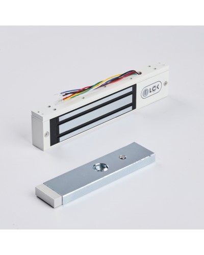 R-Lock RL-EM180-0SW - Электромагнитный замкок, 180кг, DC12/24B, цвет белый, RAL9016(белый), два датчика втроены в корпус замка: датчик Холла и магнито-контактный датчик в Стерлитамаке Электромагнитные замки Pintop.ru