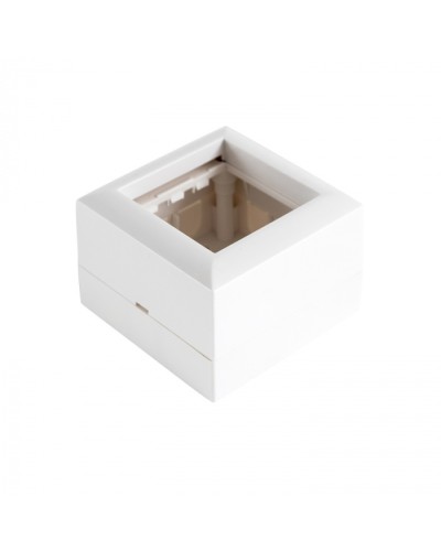 SM45 Коробка для открытой проводки для механизмов 45х45мм. цвет белый (1шт) 1кор.=180шт. Экопласт в Стерлитамаке Распределительные коробки Pintop.ru