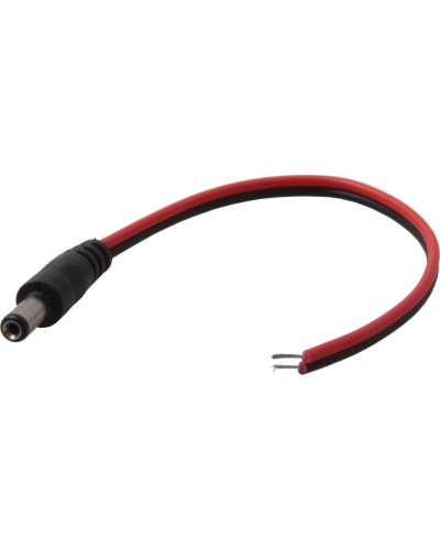 Разъем питания DC штекер 2,5х5,5мм с проводом 20 см REXANT 14-0324 в Стерлитамаке Коннекторы и разъемы Pintop.ru
