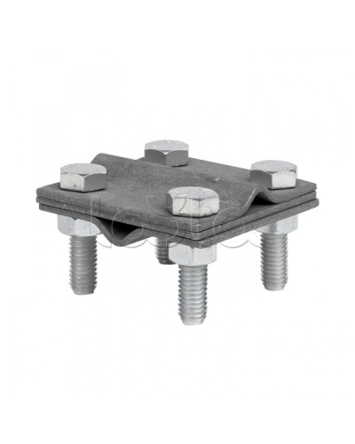 Зажим крестовидный прут-прут (3 пластины 57x57мм) HZ EKF PROxima (lp-55758) в Стерлитамаке Крепежные изделия Pintop.ru