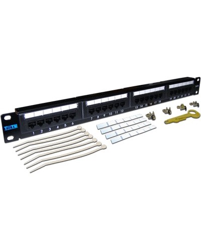 Патч-панель 1U, 24 порта, UTP TWT TWT-PP24UTP/6 в Стерлитамаке Патч панель Pintop.ru