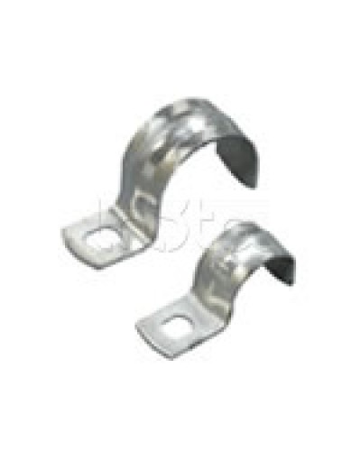 Скоба оцинкованная с одним отверстием для трубы D16мм, м.о. 6,5-5,0мм (1уп=100шт) Экопласт (43716P) в Стерлитамаке Держатели, клипсы, скобы Pintop.ru
