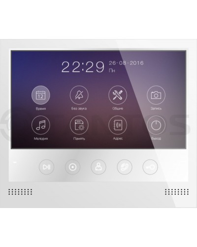 Монитор цветного видеодомофона формата AHD с сенсорными кнопками и возможностью записи фото или видео по вызову на microSD карту Tantos Selina HD M в Стерлитамаке Абонентские видеоустройства Pintop.ru