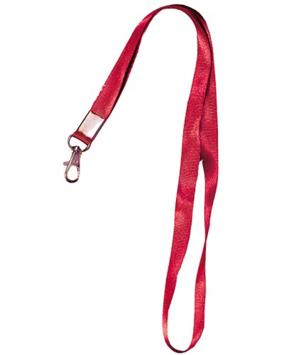 Лента шёлковая с металлическим карабином-защёлкой Tantos TS-STR (red) в Стерлитамаке Дополнительное оборудование для СКУД Pintop.ru