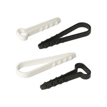 Дюбель-хомут для круглого кабеля d5-10 мм черный (100шт) Промрукав (PR08.6940)