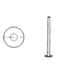 Стойка ограждения с отверстием под фиксатор односторонняя справа Oxgard Стойка ограждения односторонняя с отверстием под фиксатор справа (ВЗР 1996.09.22)