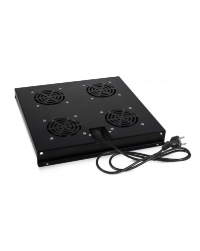 Модуль вентиляторный с 4-я вентиляторами, цвет черный (RAL 9004) Cabeus (TRAY-SC-120-BK) в Стерлитамаке Вентиляторные модули Pintop.ru