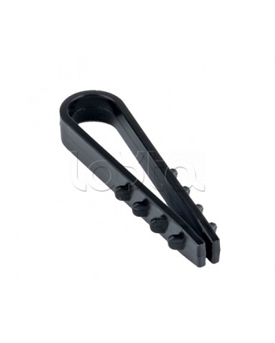 Дюбель-хомут для круглого кабеля (5-10мм) черный (50шт.) EKF PROxima (plc-ncs50-5x10b) в Стерлитамаке Крепеж: Дюбели, шурупы, саморезы Pintop.ru