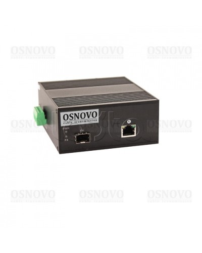 Медиаконвертер Gigabit Ethernet с поддержкой PoE OSNOVO OMC-1000-11HX/I в Стерлитамаке Медиаконвертеры Pintop.ru