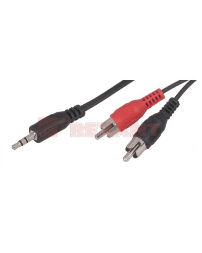 Шнур 3.5 мм стерео штекер - 2 RCA 1.5 м (10шт/уп) REXANT 17-4202 в Стерлитамаке Коннекторы Pintop.ru