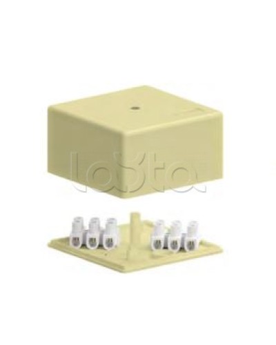 SD3 Коробка распределительная для о/п, 75х75х40мм без галогена (белый) Экопласт (72932HF) в Стерлитамаке Распределительные коробки Pintop.ru