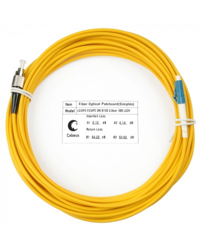 Шнур оптический simplex LC-FC 9/125 sm 15м LSZH Cabeus FOP(s)-9-LC-FC-15m в Стерлитамаке Патч-корды оптические Pintop.ru